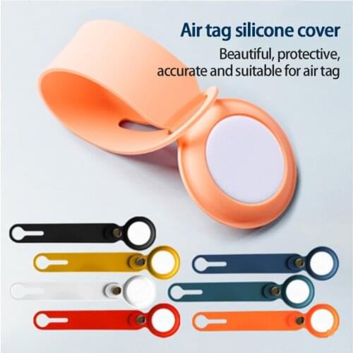 Case For Apple Airtags Location Tracker Protector Silicone Cover For Air Tags 2021 Durable Solid Buckle Antilost Protective Capa