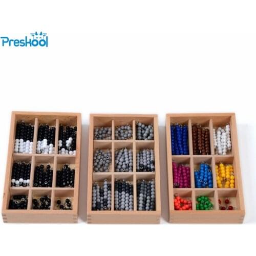 Baby Toy Montessori 1 lot = 3 Pcs Checker Board Beads Math Toys Early Childhood Education Preschool Training Learning Toys