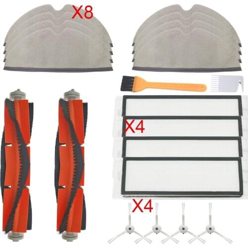 Filter Dreame L10 Pro Robot Vacuum Cleaner, Side Roller HEPA Filter Mop Cloths Dry Wet Mopping Main brush for for Dreame D9