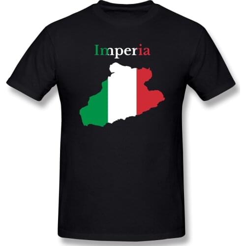 Province Of Imperia Map Italian Province Funny Novelty Mens Basic Short Sleeve T-Shirt R282 Tees Tops European Size