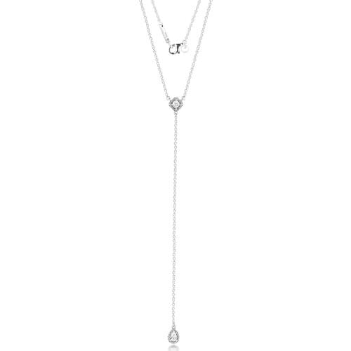 Geometric Shapes Y Necklaces 100% 925 Sterling Silver Jewelry Free Shipping