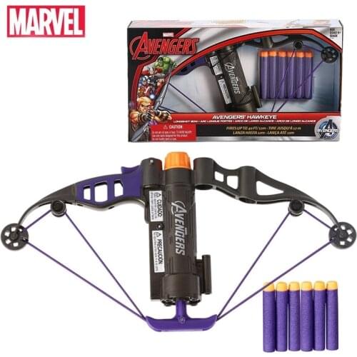 Marvel Avengers Hawkeye Longshot Bow Clinton Francis Barton Toy Gun Bullets Action Figure Birthday Gift Toy For Children Kid Boy