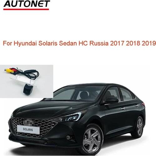 Autonet 1280*720P Rear view camera for Hyundai Solaris Sedan HC Russia 2017 2018 2019 CVBS rear camera license plate camera