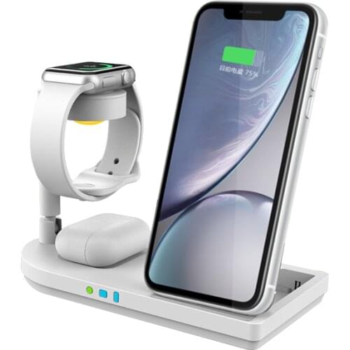 SeenDa Multi-function Wireless Charger Mobile Phone Smart Watch Headset Phone Fast Charging Dock Bracket Charging Dock Station
