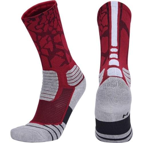 USHINE High quality new men outdoor sports basketball socks men cycling socks compression socks cotton men socks