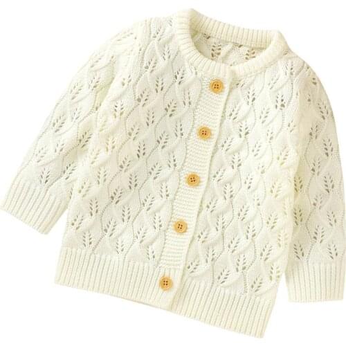 Autumn Newborn Baby Girls Boys Knitted Sweaters Cardigans Long Sleeve Toddler Kids Knitwear Tops 0-18M Winter Children Costumes