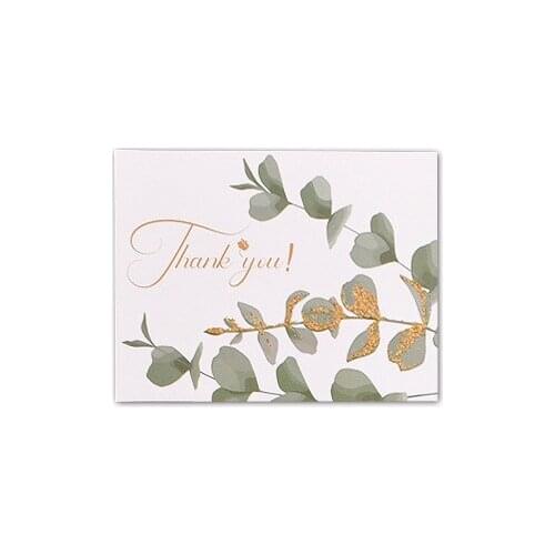 Personalized thanksgiving greeting card, Chinese style half-fold card, holiday blessing, round printing thank you card