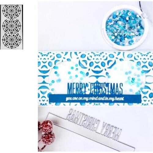 Revers Handcut SnowflakeMetal Stencil Scrapbook Diary Decoration Embossing Template DIY Greeting Card Handmade 2021 New Arriver