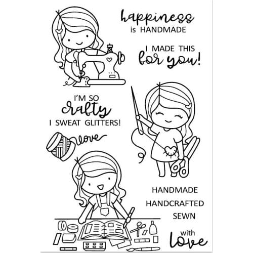 Happy Handmade transparent Clear Stamps Scrapbook Paper Craft Clear stamp scrapbooking A0550