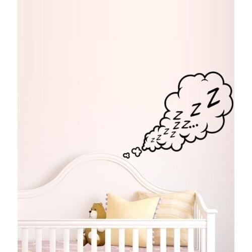 Comfortable sleep Wall Sticker Childrens room Art Applique Living room bedroom Home Decoration Vinyl DIY Wallpaper JG1740