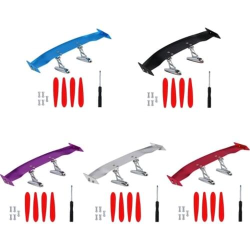 Universal Mini Car Rear Spoiler Trunk Roof Trim Modified Tail Wing Spoiler Tailgate Boot Lid Wing Auto Decoration Accessories