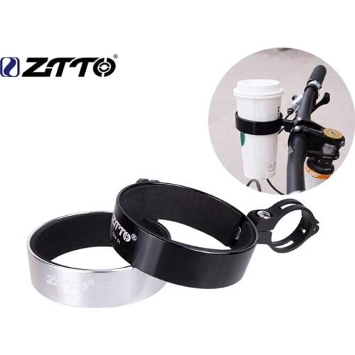 ZTTO Cycling Accessories Bicycle Coffee Cup Holder City MTB Road Folding Bike Cruiser Bicycle Handlebar Mount Coffee cup shelf