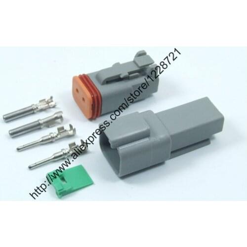 1 Sets Kits DT06-2S DT04-2P 2Pins Male Female Electrical Wire Connector Plug Amphenol Deutsch DT Series Enhanced Seal Waterproof