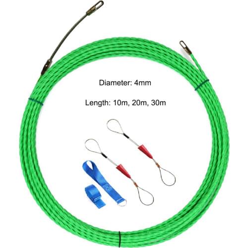 4mm Fish Tape Cable Rod Push Puller Duct Rodder Electrical Cable Puller Wire Cable Puller Running Wire
