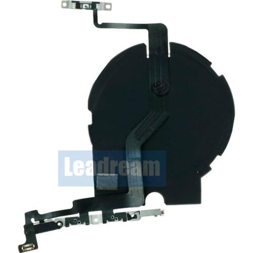 5Pcs Original NFC Chip Wireless Charging Charger Panel Coil Sticker With Volume Button Flex Cable for iPhone 12 Mini 12 Pro Max
