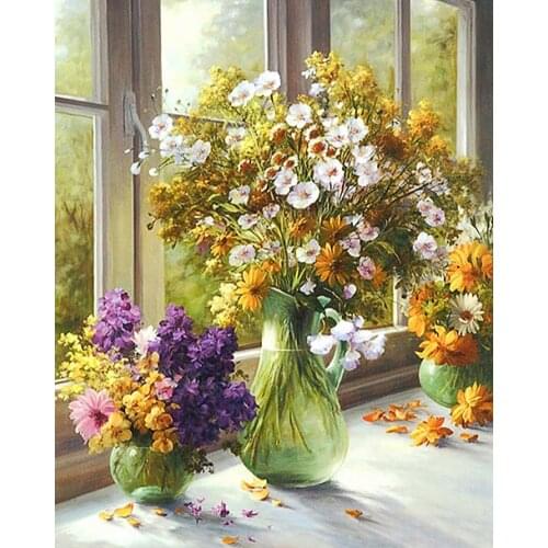 A17423 11CT/14CT/18CT/25CT/28CT night snowing patterns Counted Cross Stitch DIY Cross Stitch Kits Embroidery Needlework Sets