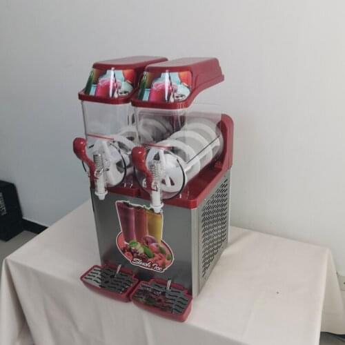 Automatic Snow Melting Machine Two Cylinder Snow Mud Machines Commercial Cold Drink Machine