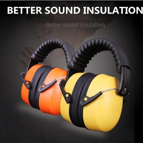 Mute industrial headphones soundproof shooting aircraft anti-noise Noise-proof earmuffs noise reduction sleep learning earmuffs