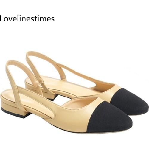 Summer High Heels Sandals Shoes Woman Basic 2022 Two Color Splicing Classic Work Shoes Fashion Women Shoes Thick Heels Sandals