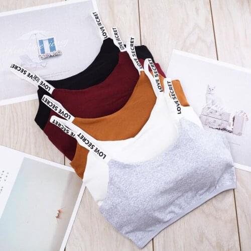 2021 Sexy Seamless Removable Padded Bra Casual Letter Print Bra Fitness Breathable Women Bra