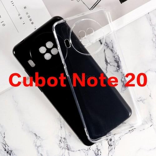 Transparent Phone Case For Cubot Note 20 etui Back Cover Anti-knock Soft Black TPU Case Cover For Cubot Note 20 Pro Case Silicon