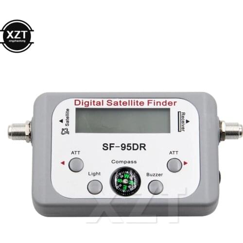 Digital Satellite Finder SF-95DR Meter Satlink Receptor TV Signal Receiver Sat Decoder Satfinder Compass LCD Display FTA TV BOX