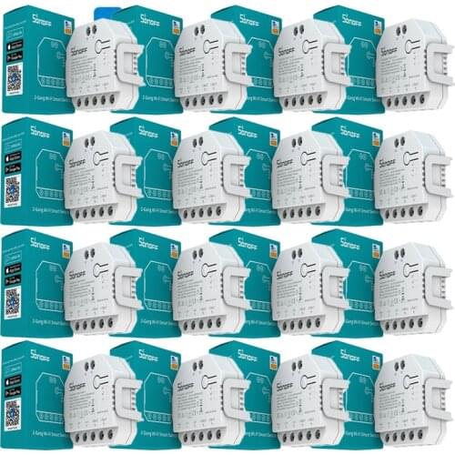 SONOFF DUAL R3 2 Gang Dual Relay Module DIY MINI Smart Switch Power Metering Control via eWeLink Alexa Google Smart Home