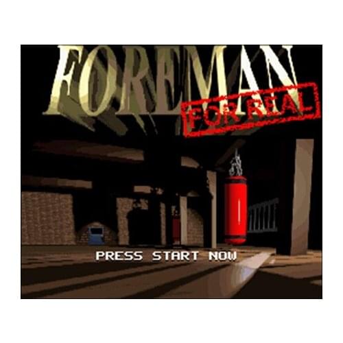 Foreman For Real 16 bit Big Gray Game Card For NTSC Game Player Drop Shipping
