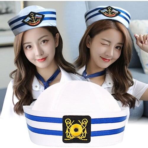 GBCNYIER COSPLAY Sailor hat Performance dance show Protect hair cap cute lady outdoor Clothing Accessories