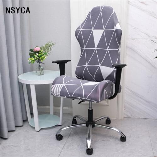 Elastic Chair Cover Fashion Waterproof Print Armchair Cover Anti-Dirt Rotation Stretch Office Chair Cover Detachable Sofa Cover