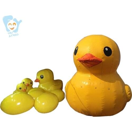 1m High Inflatable Egg For Giant Inflatable Promotion Yellow Duck Water Ground Decoration