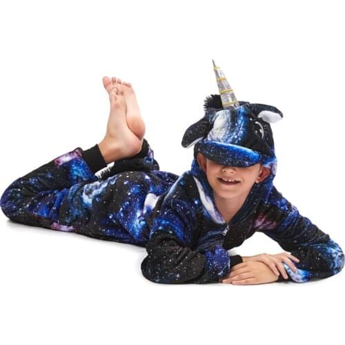 Kigurumi Animal Panda Onesie Kids Unicorn Pajamas For Children Cartoon Blanket Sleepers Teens Costume Winter Boys Girls Jumpsuit