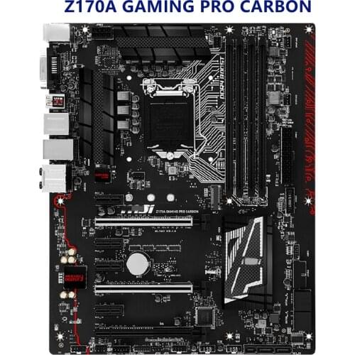 MSI Z170A GAMING PRO CARBON LGA 1151 Intel Z170 Desktop PC Motherboard DDR4 64G PCI-E 3.0 M.2 USB3.1 Core i7-7700K i5-7600K CPUS