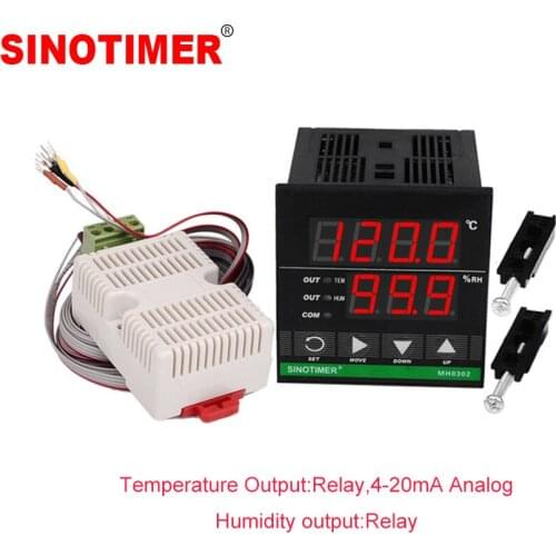 4-20mA Temperature Analog Output Intelligent High-precision Digital Thermostat Temperature and Humidity Controller with Combined