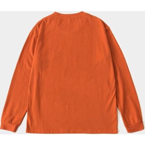 MINDYGOO High Quality Custom Logo Factory FALL WINTER Loose Long Sleeve T Shirt For Couples