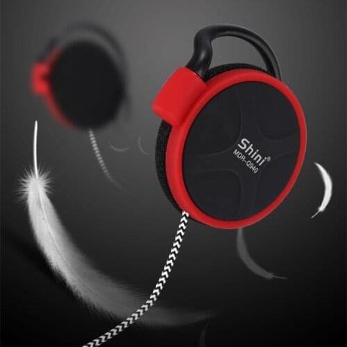 Headphones 3.5mm Super Bass Headset EarHook Earphone For Mp3 Player Computer Mobile Earphone Wholesale ShiniQ940 Free Shipping