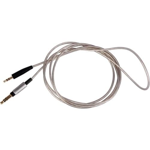 New Silver Plated Audio upgrade Cable Cord Wire For B&W Bowers & Wilkins P5 P7 Headphones