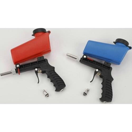 90psi Portable Sandblasting Gun Mini Aerodynamic Sand Blasting Machine Adjustable Pneumatic Sandblasting Set 700cfm Power Tool