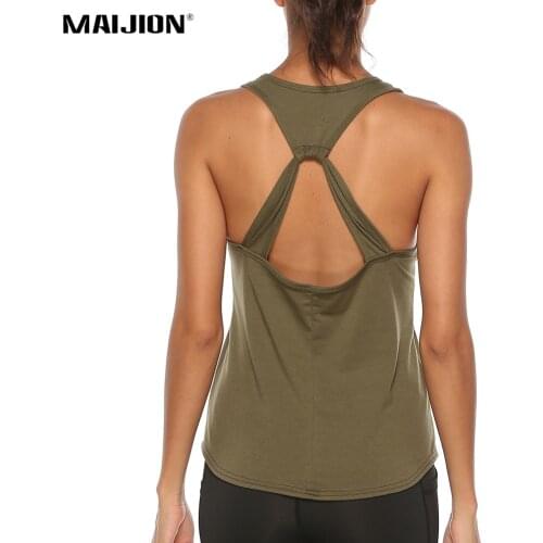 Sexy Backless Yoga Tank Tops For Women Sleeveless Sport Fitness T Shirt Workout Yoga Shirts Quick Dry Athletic Running Vest Lady