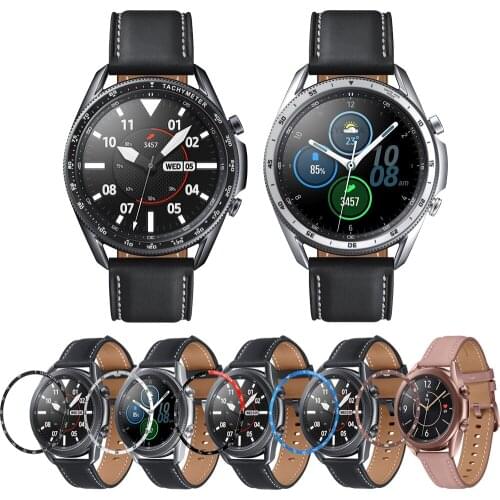 Stainless Steel Tachymeter Case Forsamsung galaxy watch 3 45mm Watch3 Bezel cover Bezel Ring Dial Scale Speed Protective Cases
