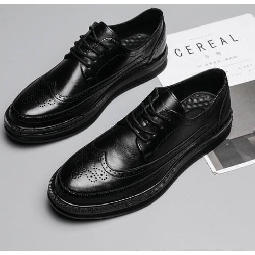 Korean summer casual shoes mens comfortable low top British casual single shoes shoes formal shoes mazefeng Oxford Shoes E38-45