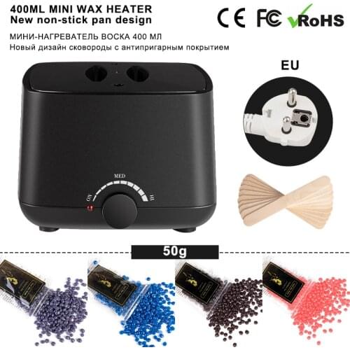 400ML Wax Heater Professional Wax Warmer cera depilatoria Hair Removal Kit Depilation Wax Melts Dipping Pot Depilatory Wax Bean