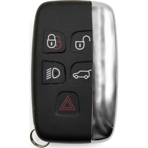 X AUTOHAUX 5 Button Key KOBJTF10A Remote Case Shell Replacement For Range Rover Discovery 4