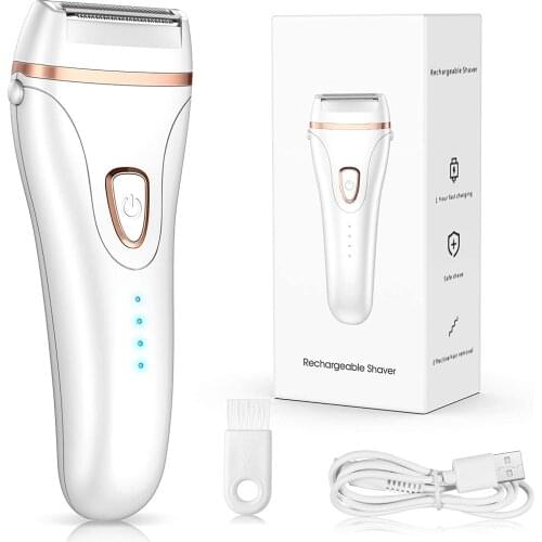 Women Electric Shaver Rechargeable Electric Shaver for Women Pain Free Electric Trimmer Hair Remover Leg / Armpit / Arm / Body