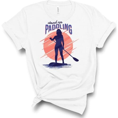 Harajuku Top Women T-shirt Casual Ladies Basic Paddling Print O-collar Short Sleeved Women T-shirt Girl,Drop Ship