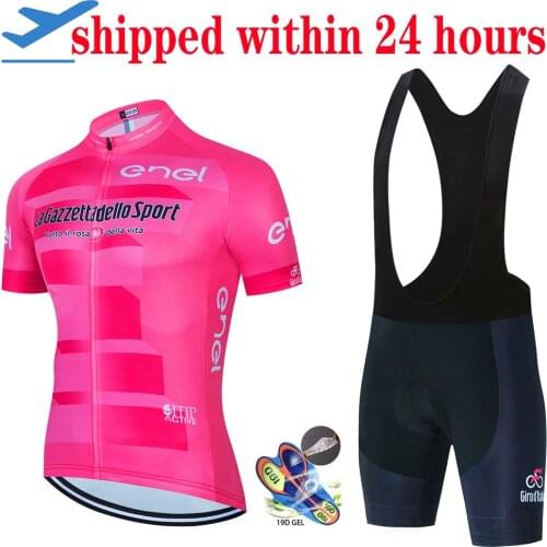 2022 New 2022 Tour De Italy D'ITALIA Pink Cycling Jersey short sleeve cycling shirt Bike shirt Breathable bicycle Clothing Ropa