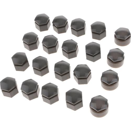 20x Gray Tire Wheel Screw Bolts Nut Caps Tyre Wheel For Audi Q7