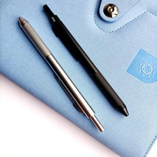 4 In 1 Multicolor Metal Ballpoint Pens 3 Colors Ball Pen 1 Automatic Pencil For School Office Writing Supplies Stationery Gifts