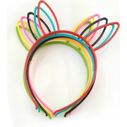 2019 Korean Hair Accessories Hair Band Rabbit Ears hairband Headdress Bezel Headwear With Teeth With Ears Headband Plastic