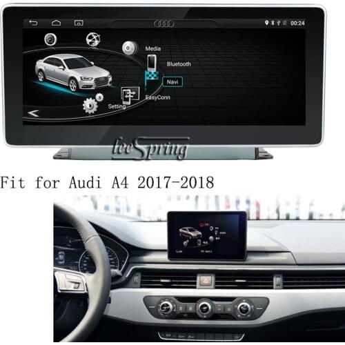 10.25 inch Android 8.1 Car media player for Audi A4 2017-2018 GPS Navigation Upgraded Original Car Screen